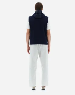Herno Kurze Daunenjacken-Weste Aus Nylon Ultralight & Fleece