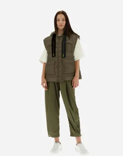 Herno Lange Daunenjacken-Weste Aus Nylon Ultralight