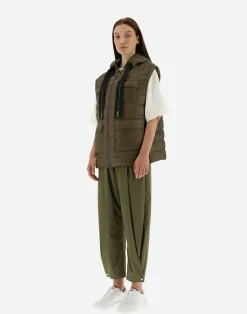 Herno Lange Daunenjacken-Weste Aus Nylon Ultralight