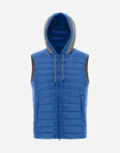 Herno Kurze Daunenjacken-Weste Aus Nylon Ultralight & Fleece