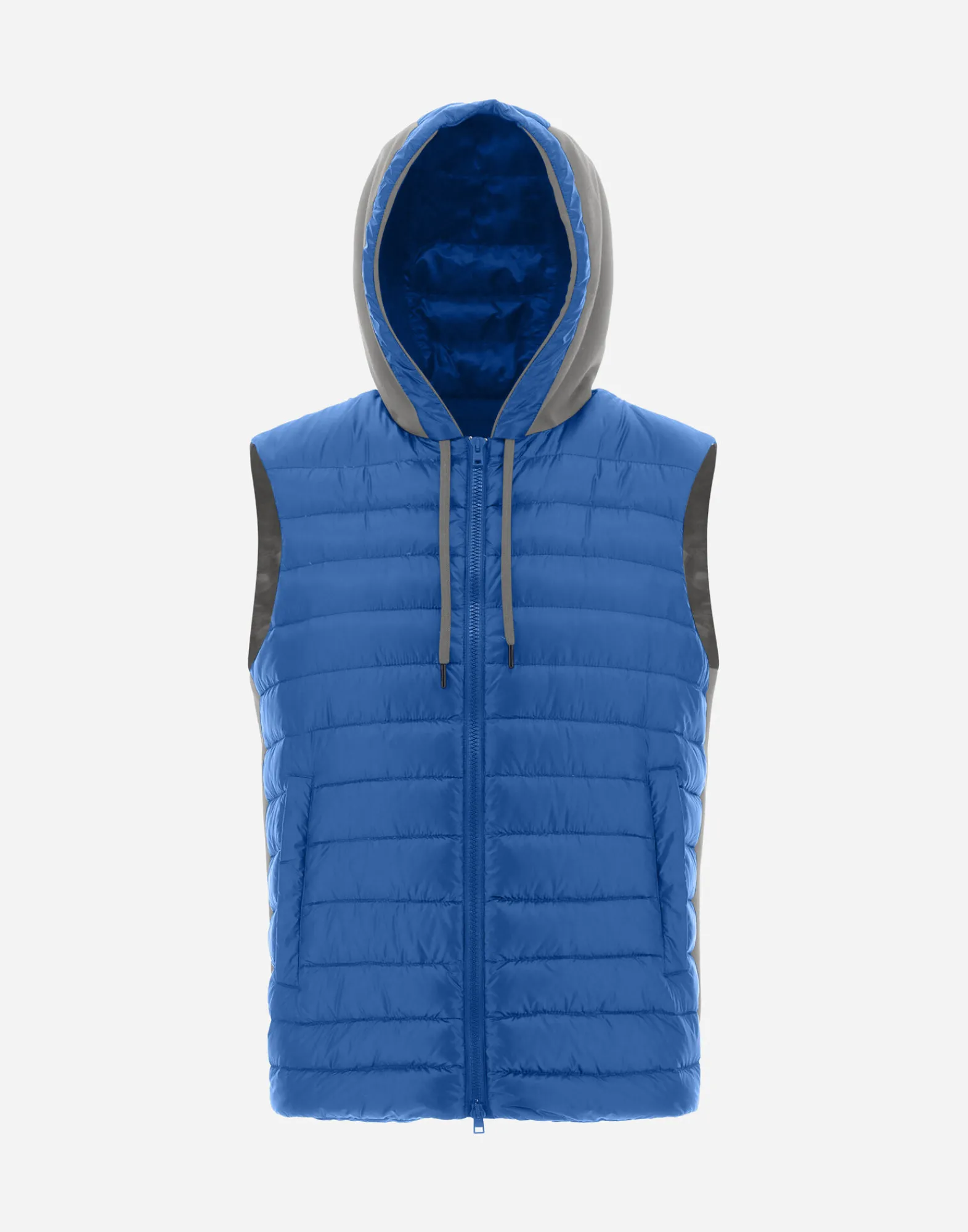 Herno Kurze Daunenjacken-Weste Aus Nylon Ultralight & Fleece