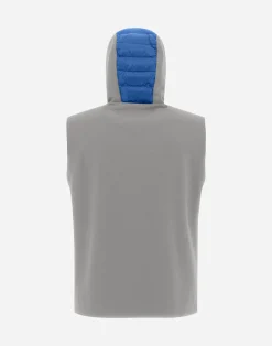 Herno Kurze Daunenjacken-Weste Aus Nylon Ultralight & Fleece