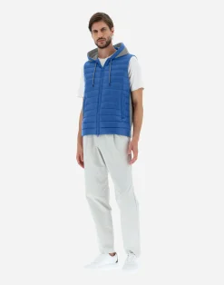 Herno Kurze Daunenjacken-Weste Aus Nylon Ultralight & Fleece