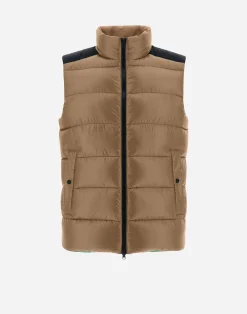 Herno Kurze Daunenjacken-Weste Aus Nylon Ultralight & Plaster