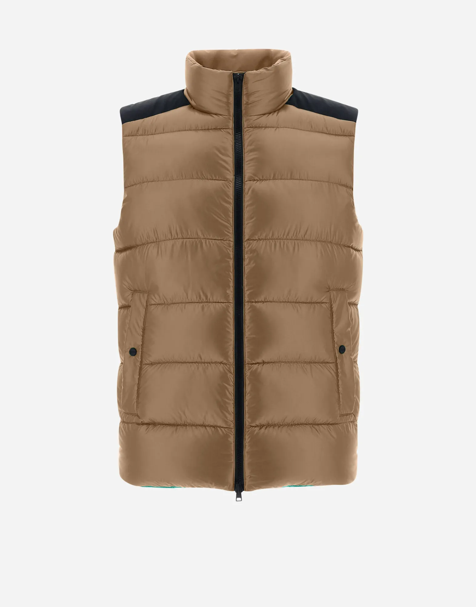 Herno Kurze Daunenjacken-Weste Aus Nylon Ultralight & Plaster