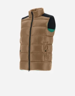 Herno Kurze Daunenjacken-Weste Aus Nylon Ultralight & Plaster