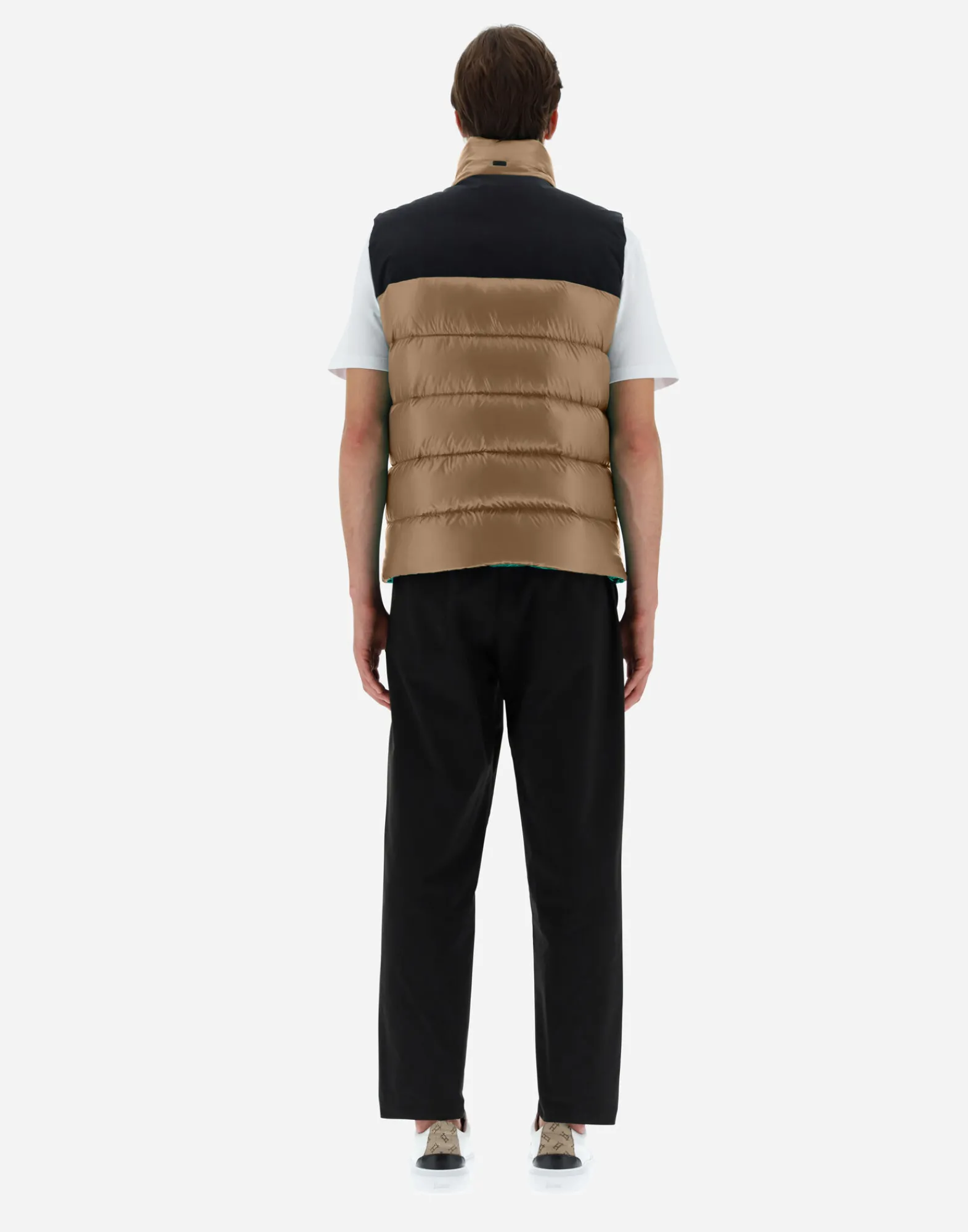 Herno Kurze Daunenjacken-Weste Aus Nylon Ultralight & Plaster