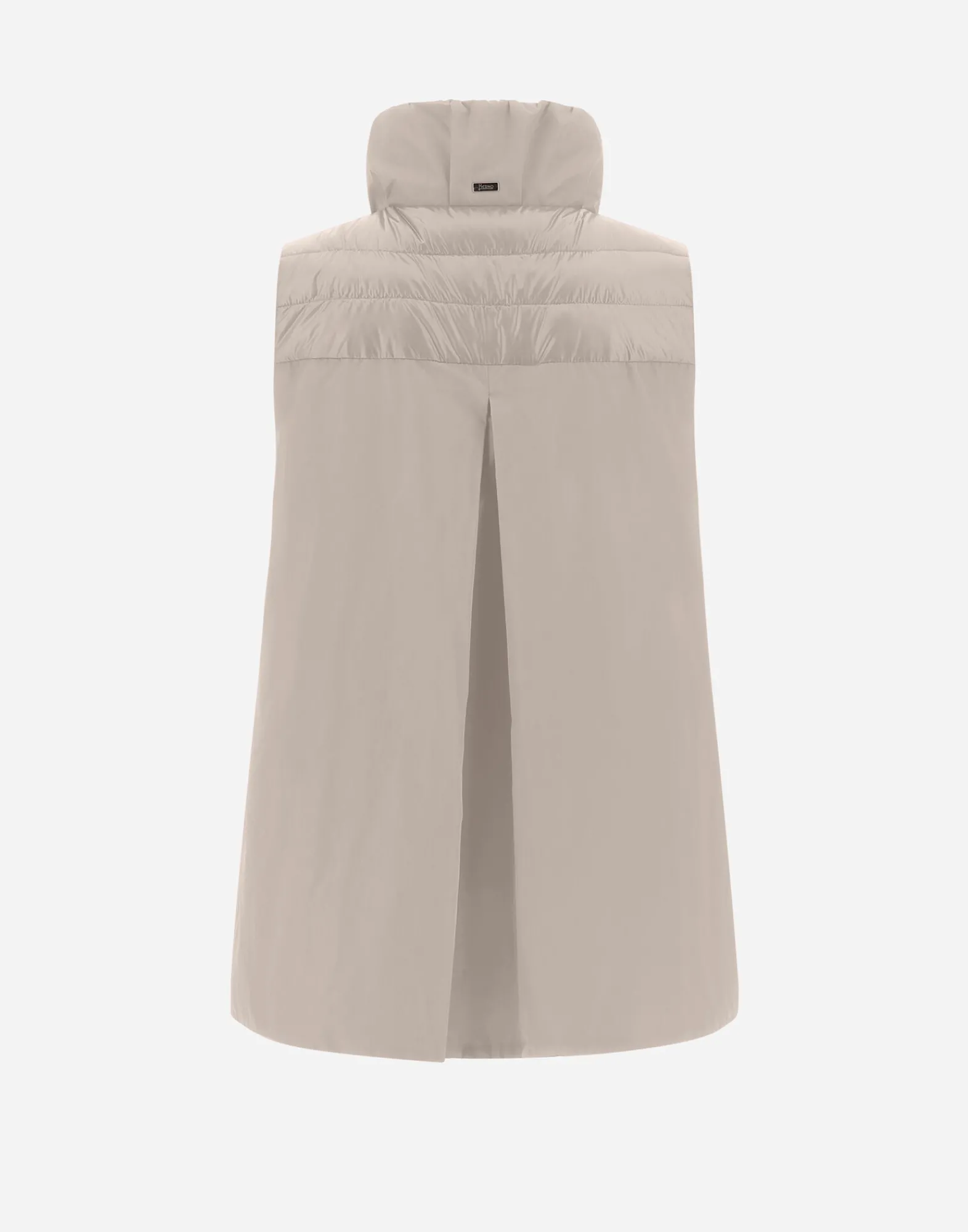 Herno Lange Daunenjacken-Weste Aus Nylon Ultralight & New Techno Taft